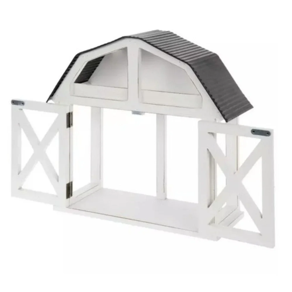 Hobby Lobby White Rustic Barn Display Shelf‎ Farmhouse Decor
